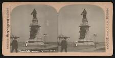 Champlain Monument, Quebec, 1913 man in foreground with back to camer Old Photo picture