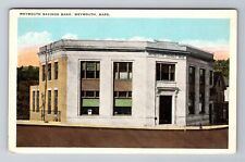 Weymouth MA-Massachusetts, Weymouth Savings Bank, Antique Vintage Postcard picture