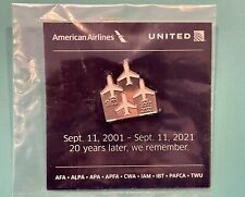 20 Year Anniversary American & United Airlines 9/11 Memorial Pin 911 20th picture