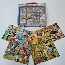 Vintage Disney Micky Mouse & Friends 6 Sided Puzzle Mickey Donald Dumbo 3 Pigs picture