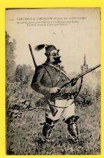 cpa Old French Alphonse DAUDET TARTARIN by TARASCON LION HUNTING Rifle picture