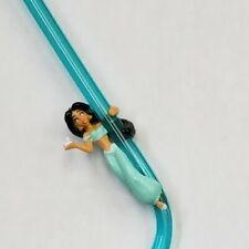 Disney's Aladdin Princess Jasmine Sipper Straw Blue Collectible 1998 Vintage picture