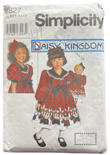 1999 Simplicity Sewing Pattern 8827 Girls Dress 18