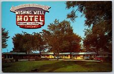 Vtg La Grange Illinois IL Wishing Well Motel Route 66 1960s View Old Postcard picture