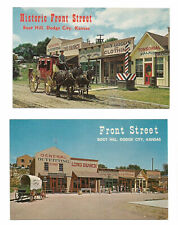 2 Dodge City Kansas KS Postcards Front Street picture