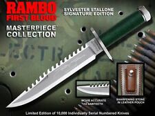 HCG First Blood 1982 Rambo Survival Knife Stallone Signature Edition 1:1 Replica picture