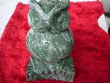 large variscite owl carving T10  123 mm tall picture
