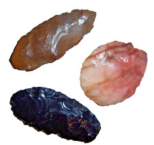 Oregon Blades - Obsidian - Agate - Pink Stone Unifacial - 2 5/16