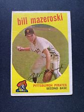 1959 Topps Baseball #415 Bill Mazeroski Pittsburgh Pirates picture