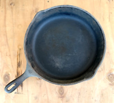 Wagner Ware Vintage Unmarked No. 10  Cast Iron Skillet - 11 3/4” picture