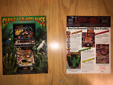 Lot of 2- Bally CREATURE FROM THE BLACK LAGOON - ORIGINAL PINBALL FLYERS 1993 picture