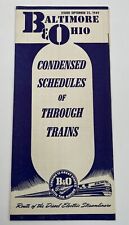 1949 B&O BALTIMORE & OHIO PUBLIC TIMETABLE TIME TABLES VINTAGE picture