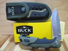 NIB Buck USA Large Pursuit 659 Folding Pocket Knife and Nylon Sheath picture