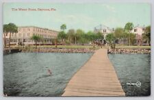 Postcard The Water Front Daytona Florida c.1910 picture