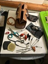 Doctor's Vintage Bag, Stethoscope, Blood Pressure Cuff, Sphygmomanometer, More + picture