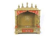 Precious Temple in Mustard Red Worship Mandir Home Engraved Handmade Holy Palace picture