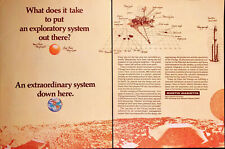 1977 Martin Marietta Viking Mars Landers 2 PAGE Print Ad Planetary Exploration picture