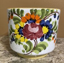 Vintage Relpo Hand painted Planter  Italy. 5.5” Tall picture