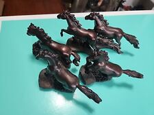 5 Wild Running Gallop Horses Beautiful Resin Statues Sculpture 5