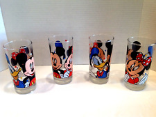 Mickey Minnie & Donald NOS Vintage Disney Clear Glasses Anchor Hocking USA picture