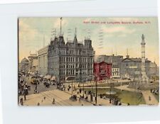 Postcard Main Street & Lafayette Square Buffalo New York USA picture