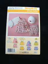 Simplicity Sewing #237 Patterns Simply Baby Size A XXS XS S M L Dress Top Bottom picture