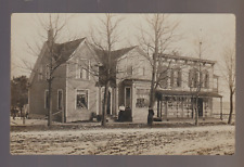 Lee ILLINOIS RPPC 1910 GENERAL STORE Main Street nr Rochelle DeKalb Waterman IL picture