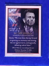 BOBBY JINDAL 2016 Decision - Louisiana Governor SIGNED / AUTOGRAPH Card picture