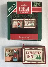 Hallmark Evergreen Inn 1991 Keepsake Ornament Matchbox Memories QX5389  picture
