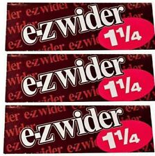 3x EZ Wider Rolling Papers 1 1/4 *Genuine EZ-Wider Papers* *FREE USA Shipping* picture