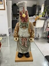 Vintage Resin Rooster Chef  16” picture