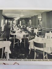 C 1960 Interior Dining Room MCM Villanova Restaurant New York City Postcard picture