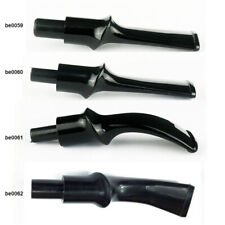 4pcs Plastic Smoking Pipe Mouthpiece Stem 3/9mm Filter Bent Straight Pipe Taper  picture
