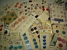 Vtg 1940's,50's,60's Full Carded Buttons Various Brands, Styles & Colors picture