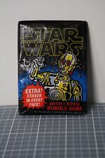 Star Wars Vintage 1977 Series 1 Sealed Wax Pack topps cards & sticker picture