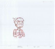 Simpsons Lucy Liu Original Art w/COA Animation Production Pencils GABF06 SC231B3 picture