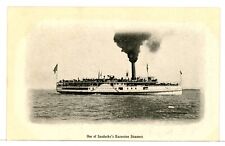 Sidewheel Steamboat FRANK E. KIRBY, Sandusky, OH Excursion Boat 1901-07 Postcard picture