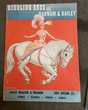1954 Ringling Bros and Barnum & Bailey CIRCUS Madison Sq Garden NYC 78pg Program picture