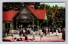 Manitou CO-Colorado, Soda Springs And Pavilion, Antique, Vintage Postcard picture