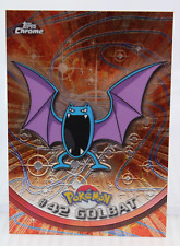 A6 Pokemon Topps Chrome Card TV Animation Edition Golbat #42 Red Logo Spectra picture