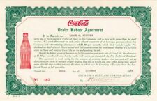 Coca-Cola Bottling Corporation (Coke) - 1926 dated Dealer Rebate Agreement - Fam picture