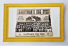 antique KAUFFMAN'S EGG DYES gap pa Variegated EASTER Trade Card ad color bunny picture