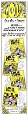 PRINT AD 1970 Lolli-Pups Dog Treats Biscuits Love is a Four Letter Word Vintage picture