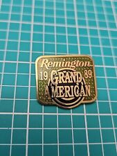Vtg 1989 Remington Grand American Gold Tone  Lapel Pin Collectible  picture