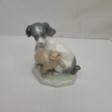 NAO by Lladro Porcelain Figurine Dog and Cat in Harmony 1987 #1048 SEE INFO picture