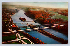 Vintage Postcard Allegheny River Crossing Pennsylvania Turnpike picture