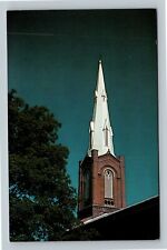 Coldwater MI, First Presbyterian Church, Steeple, Michigan Vintage Postcard picture