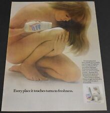 1967 Print Ad Sexy Shower to Shower Dirty Blonde Feminine Body Beauty Art hair picture
