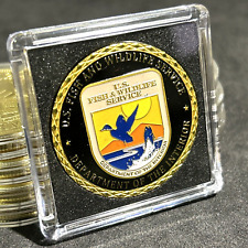 US FISH & WILDLIFE SERVICE-DEPT OF THE INTERIOR Challenge Coin with Case picture
