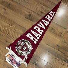 NEW NWT Harvard University Pennant 30 inch Massachusetts Dorm Decor Flag Banner picture
